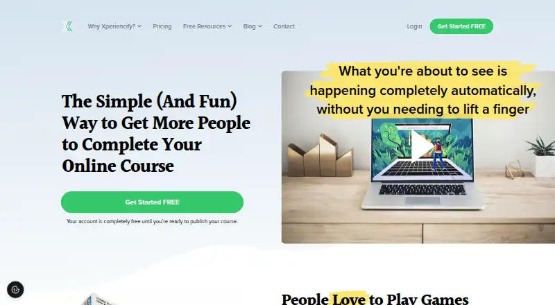 Xperiencify's website
