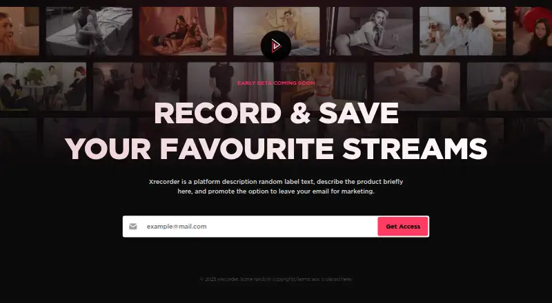 The XRecorder homepage