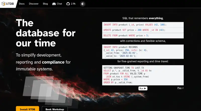 The XTDB homepage