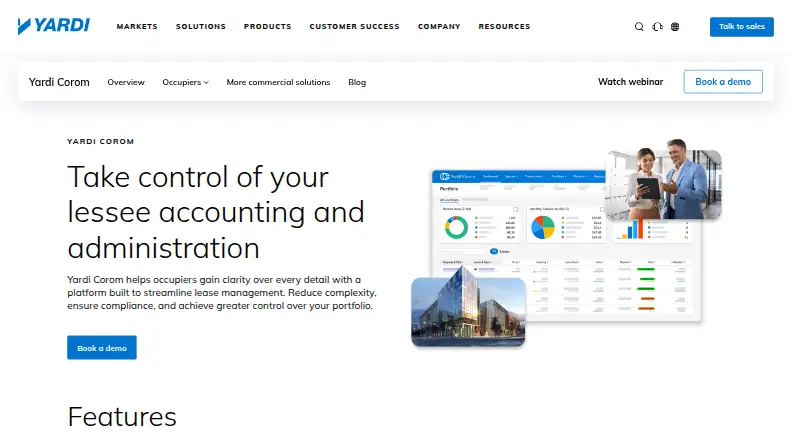 Yardi Corom's website