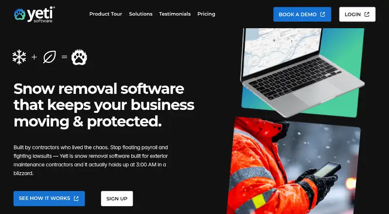 Yeti Software's website
