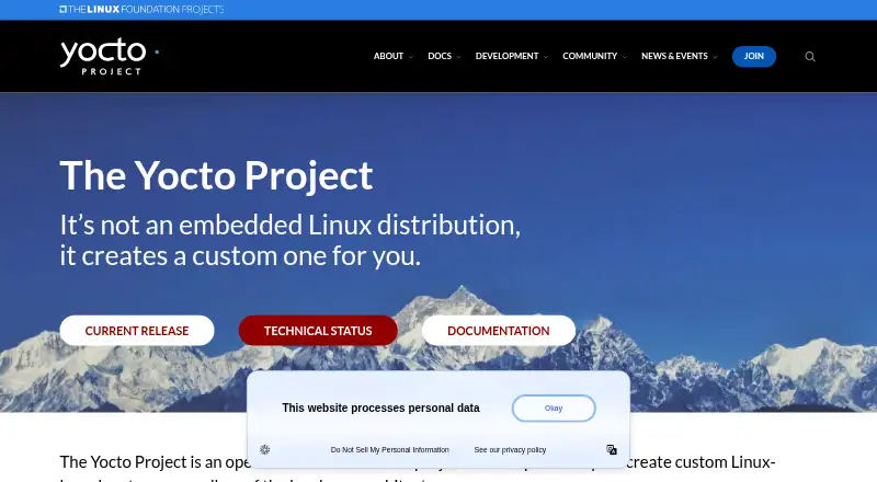 Yocto Project's website