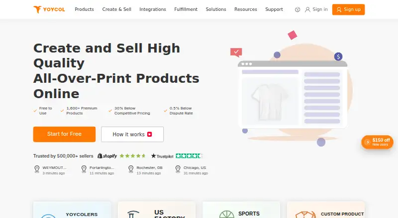 Yoycol's website