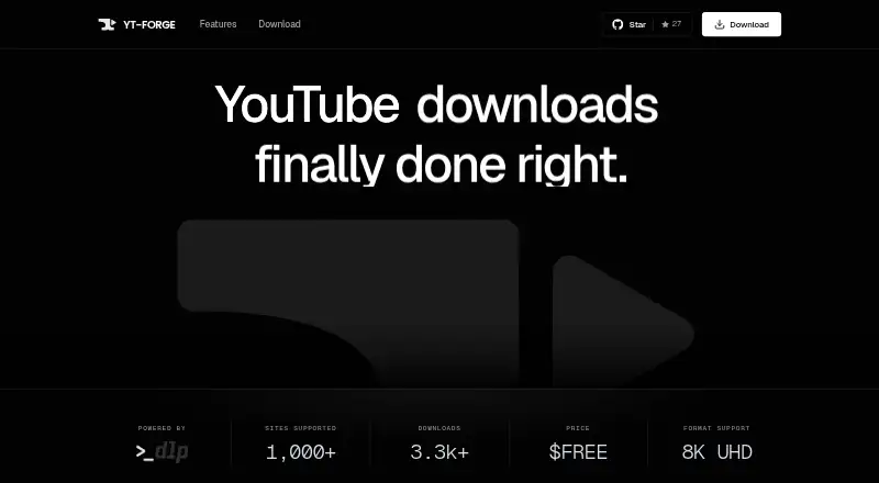 YT-Forge's website
