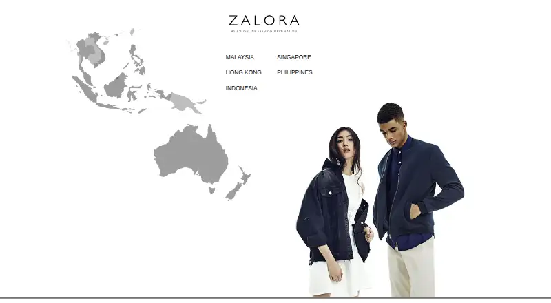 ZALORA's website