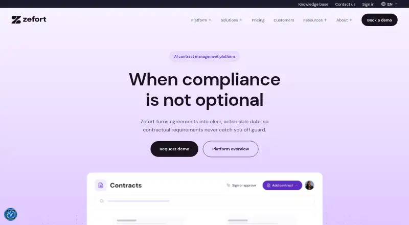 The Zefort homepage