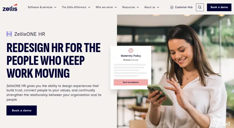 The ZellisONE HR homepage
