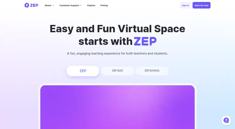 ZEP's website