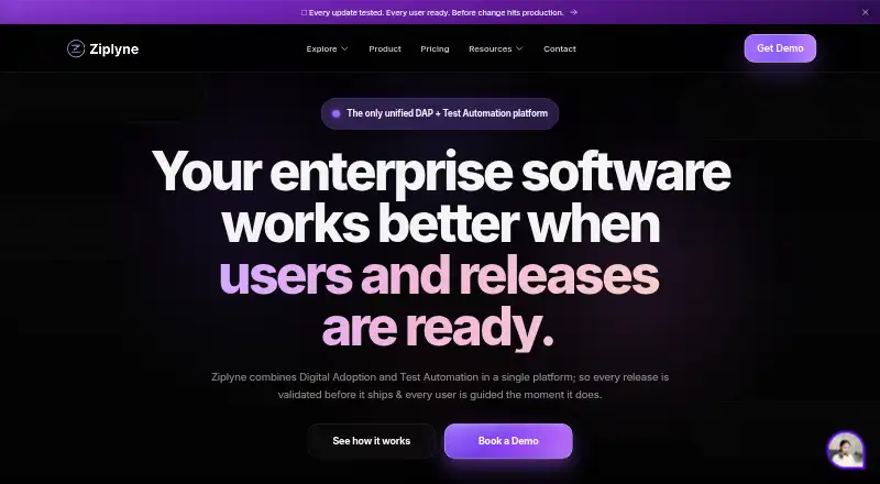 Ziplyne's website