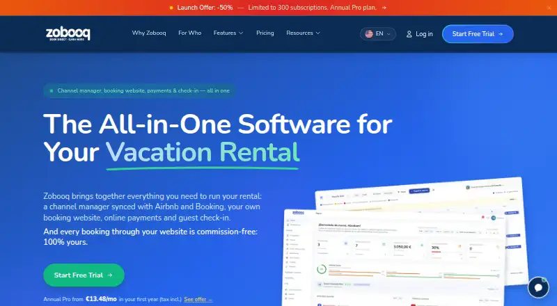 The Zobooq homepage