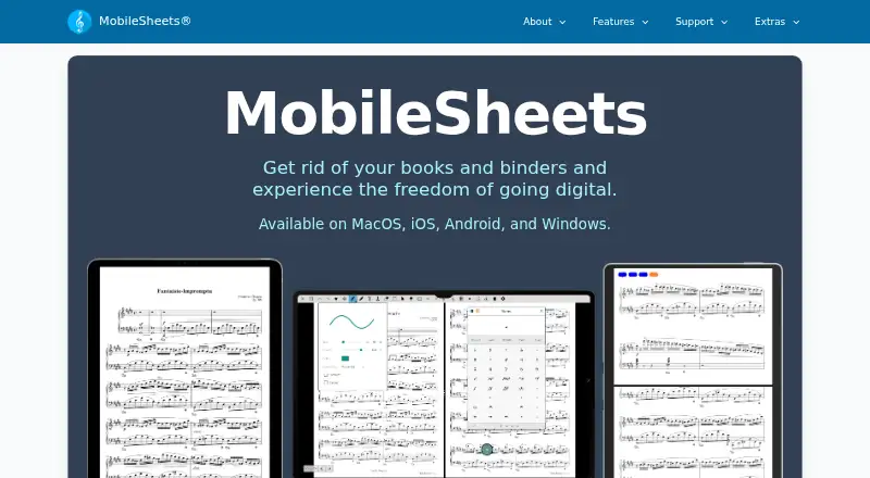 MobileSheets's website