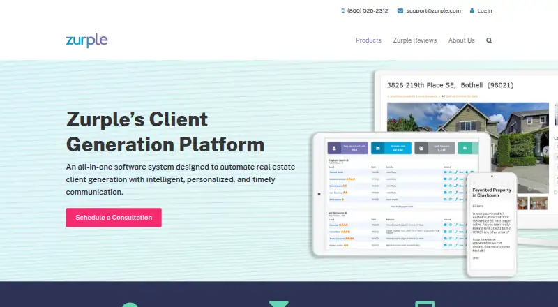 The Zurple homepage