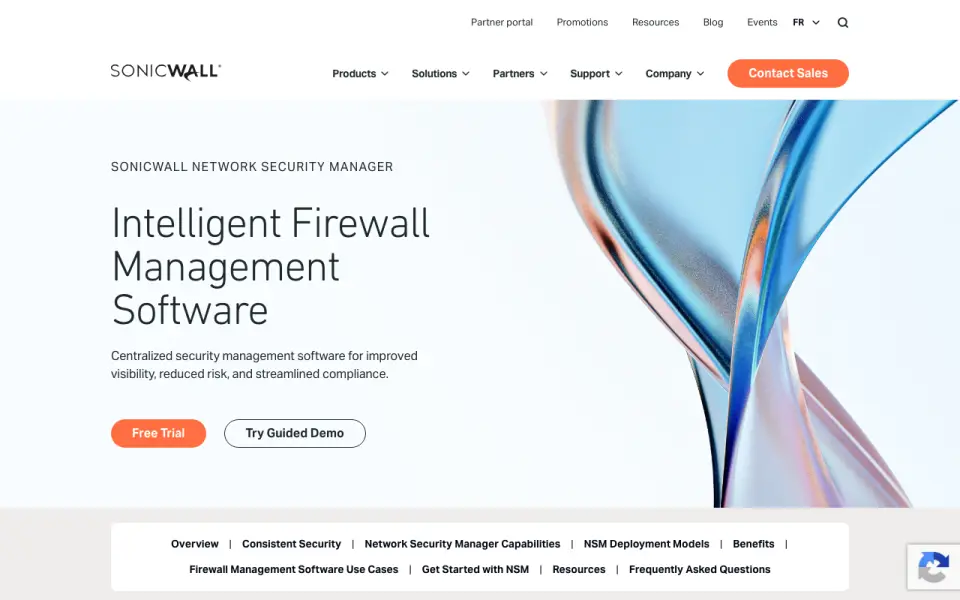 SonicWall Cloud Secure Edge's website