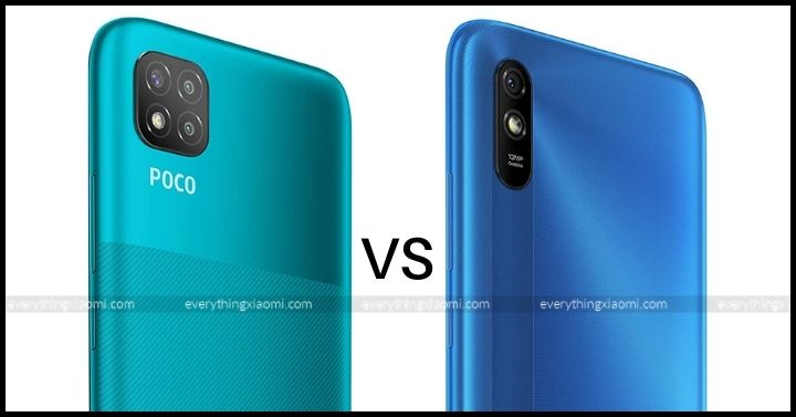 poco c3 vs redmi 9A