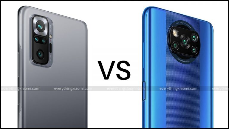Redmi Note 10 Pro vs Poco X3
