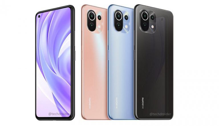 Xiaomi Mi 11 lite render