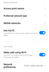 wi fi calling xioami 1