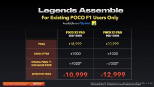 POCO F1 exchange POFO X3 Pro discount