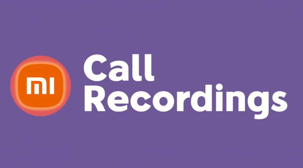 xiaomi Call recording banner
