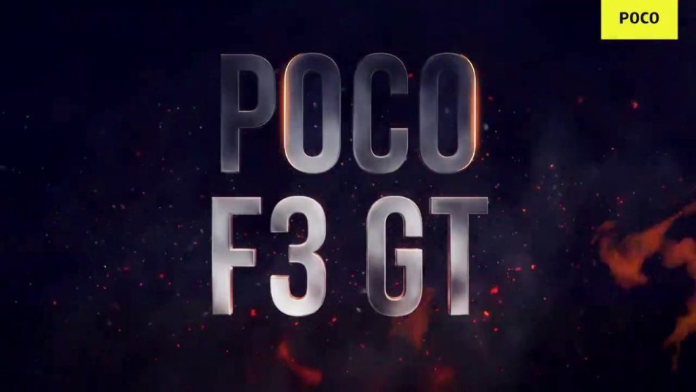 POCO F3 GT India launch teaser