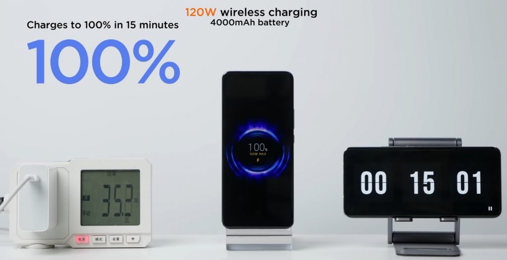 Xiaomi 120W wireless fast charging