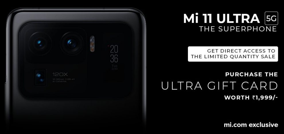 Mi 11 Ultra limited quantity sale