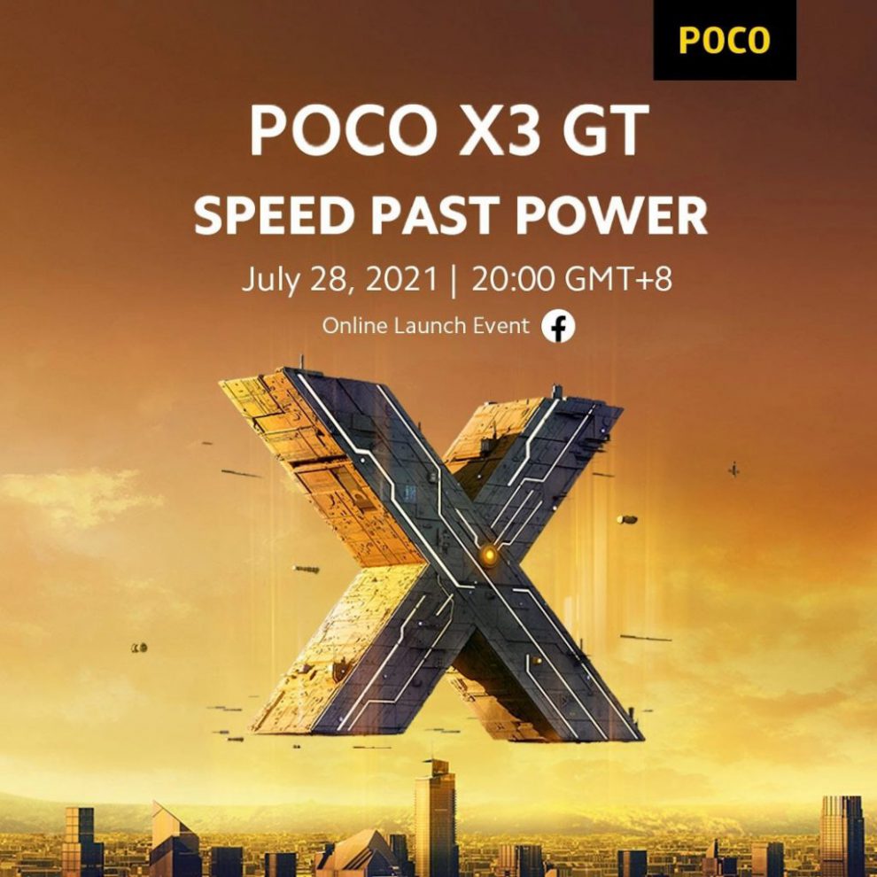 POCO X3 GT launch invite
