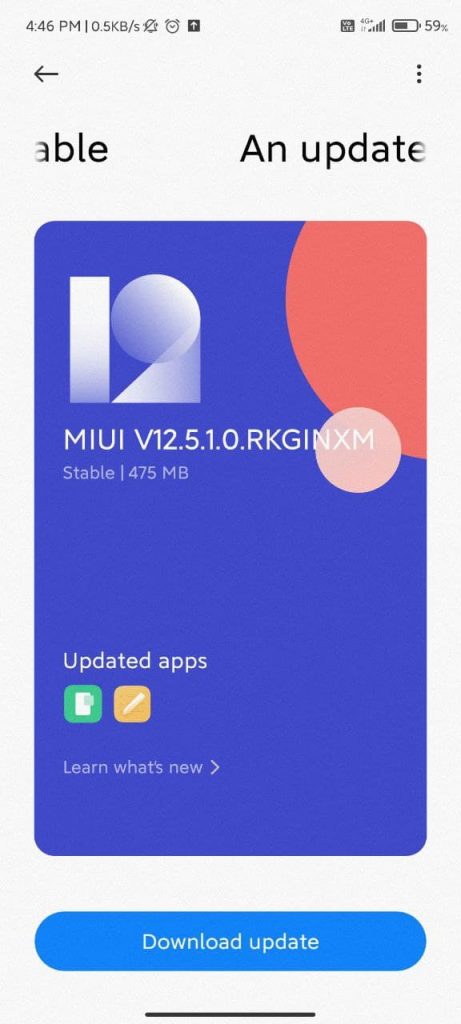 mi note 10 miui 12.5