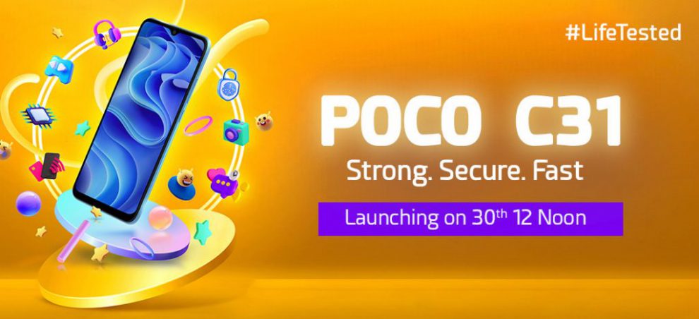 POCO C31 India launch date