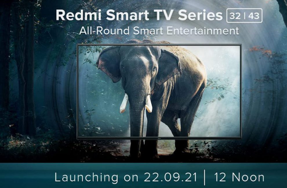 Redmi Smart TV 32 43 India launch invite
