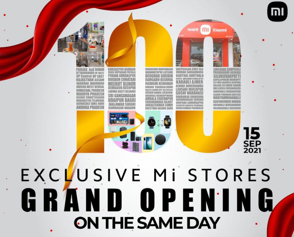 XIaomi India Mi Stores opening