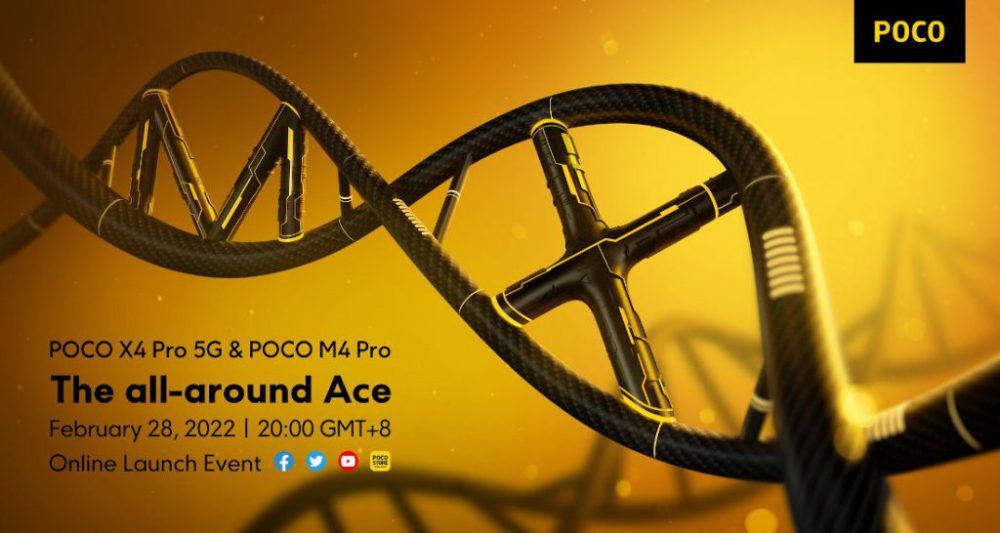 POCO X4 Pro 5G and M4 Pro launch invite scaled