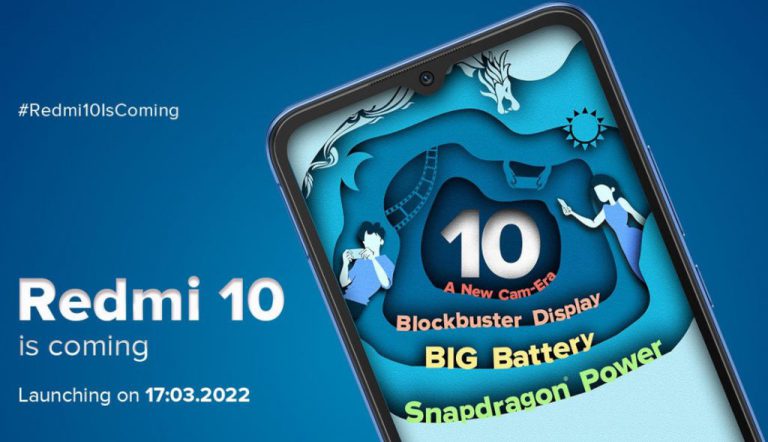 Redmi 10 India launch invite