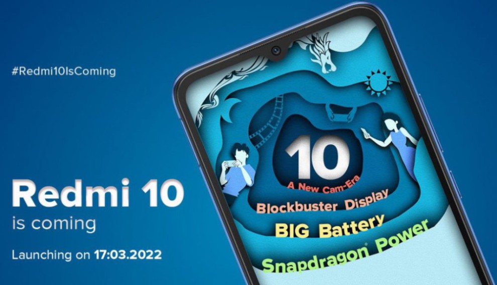 Redmi 10 India launch invite scaled