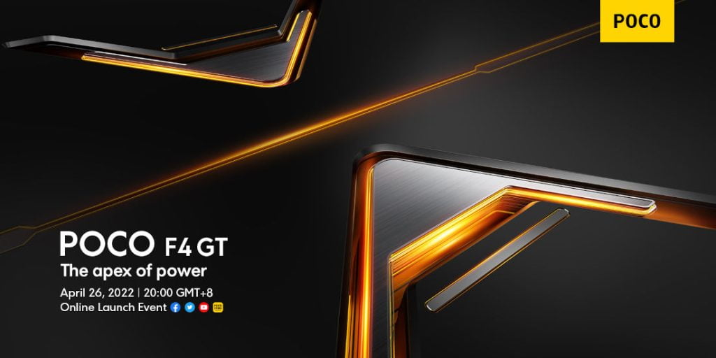 POCO F4 GT launch invite