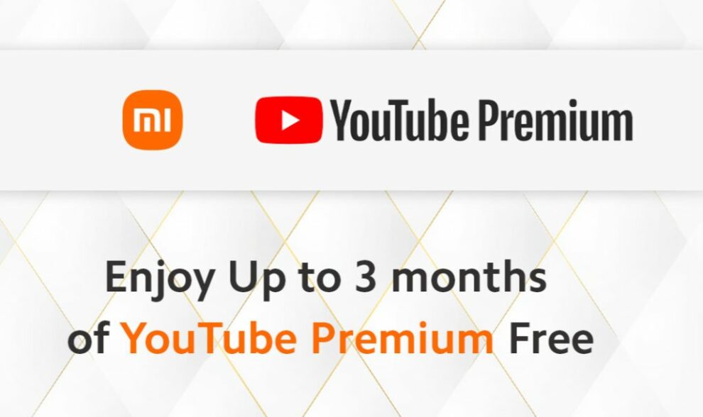 Xiaomi YouTube Premium offer