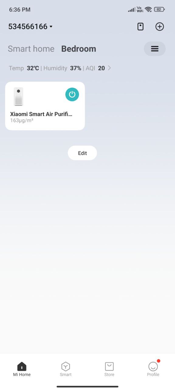 Xiaomi Air Purifier 4 app 1