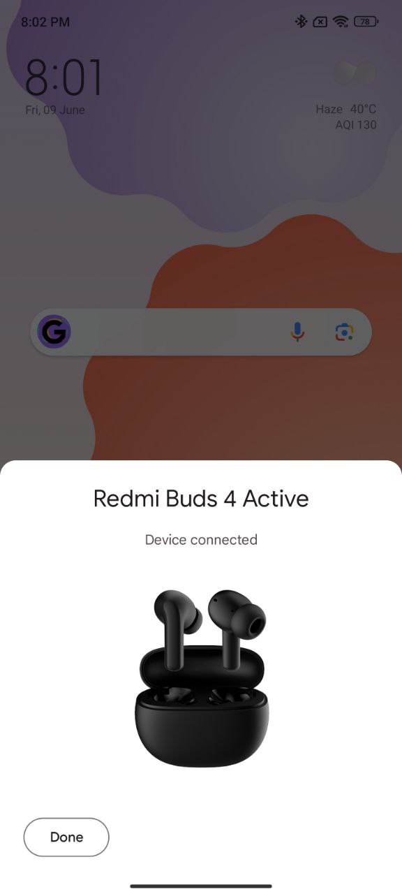 Redmi Buds 4 Active pairing 1