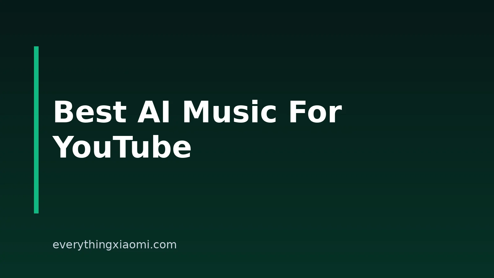 7 Best AI Music Tools For YouTube Creators In 2026