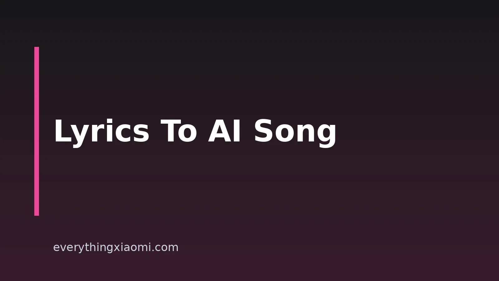 How to Turn Your Lyrics Into a Song With AI on Your Xiaomi Phone