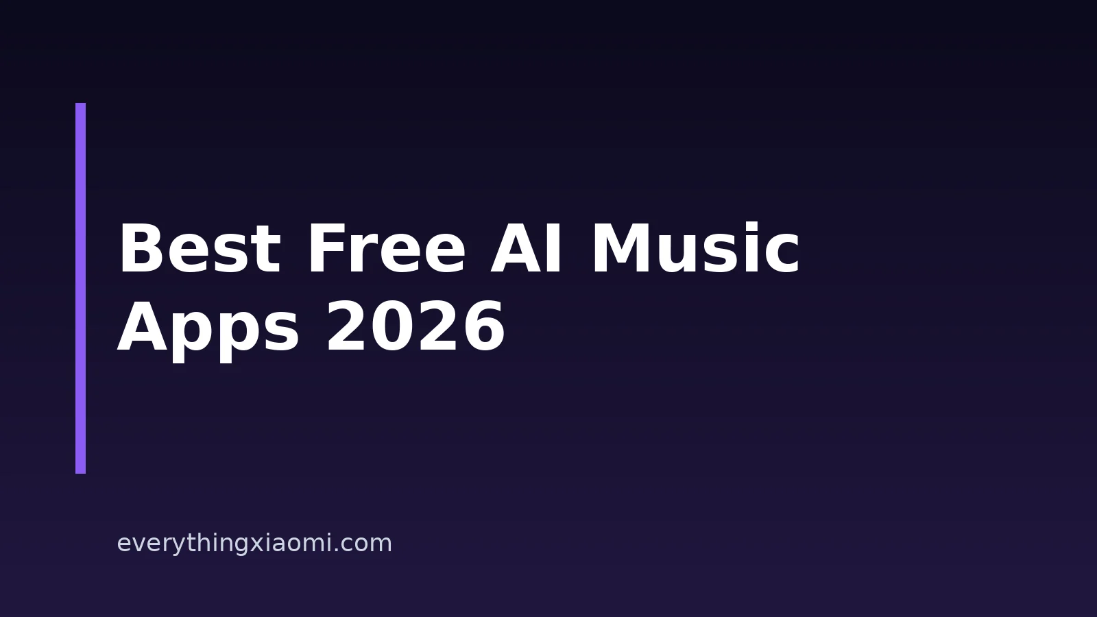 10 Best Free AI Music Generators For Xiaomi, Redmi And POCO In 2026