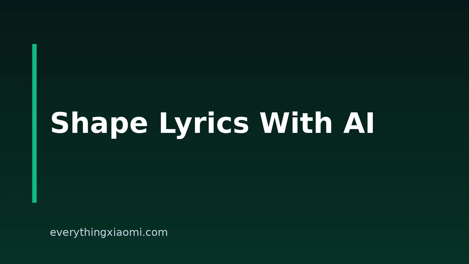 How To Write Advanced Custom Lyrics With AI Assistance On Xiaomi Phones