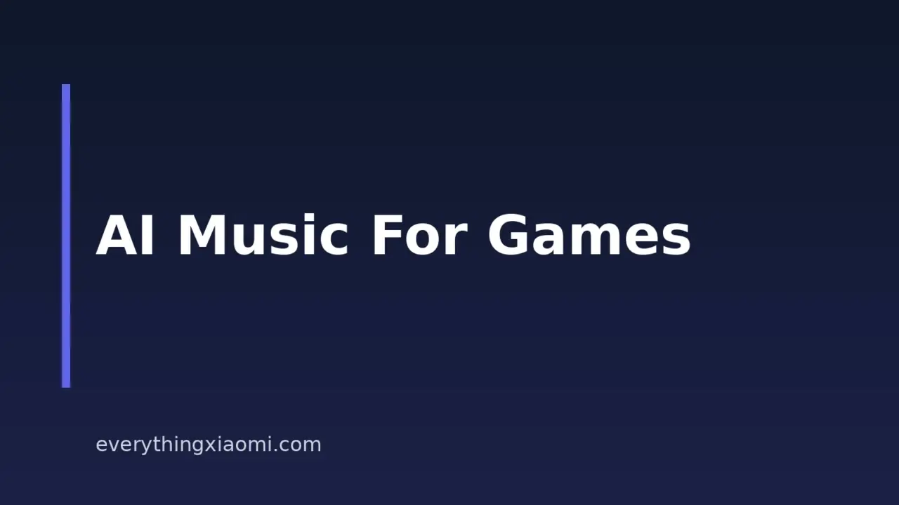 Best AI Music Generators For Games In 2026 For Xiaomi Users
