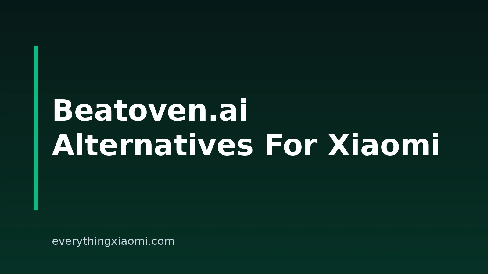Beatoven.ai Alternatives for Xiaomi, Redmi, and POCO Users in 2026